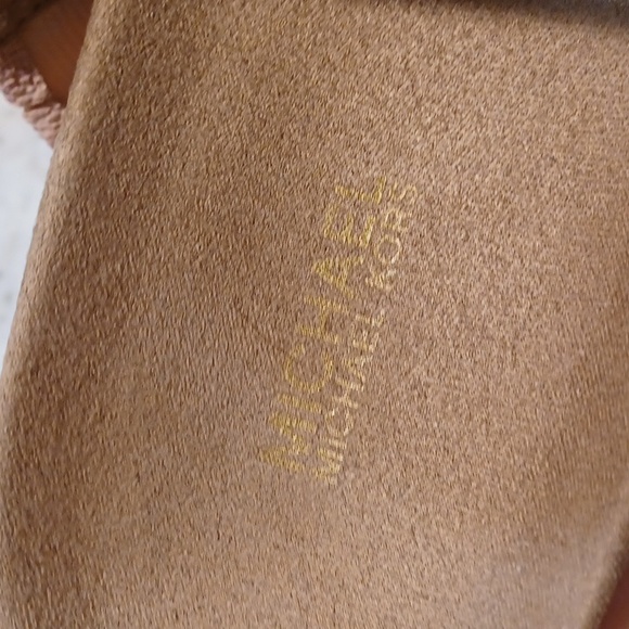 Michael Kors Blush Pink Mylah MK Signature Print Slide Sandals NEW SZ 6.5 - Picture 11 of 14